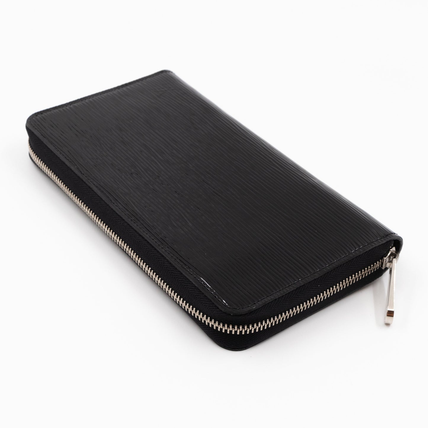 Louis-vuitton Zippy Organiser Wallet Epi Noir Electric Silver