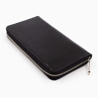 Louis-vuitton Zippy Organiser Wallet Epi Noir Electric Silver
