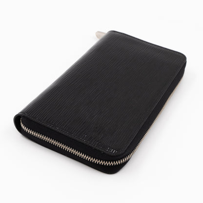 Louis-vuitton Zippy Organiser Wallet Epi Noir Electric Silver