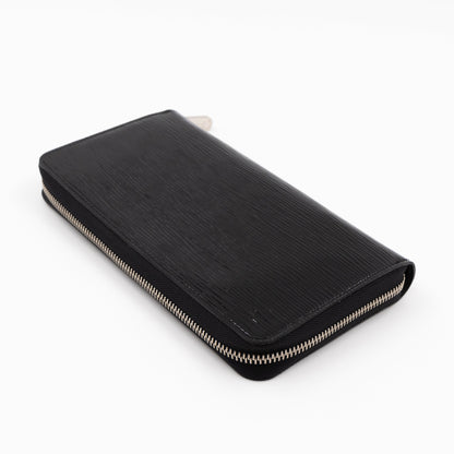 Louis-vuitton Zippy Organiser Wallet Epi Noir Electric Silver