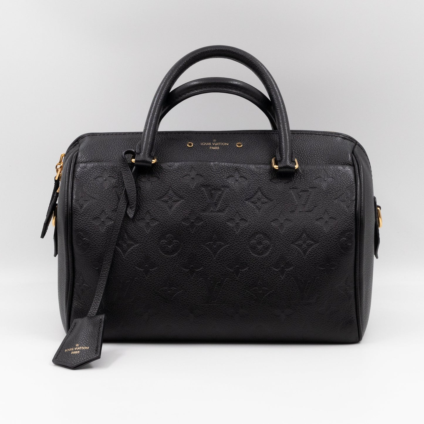 Speedy 25 Bandouliere Monogram Empreinte Black Gold