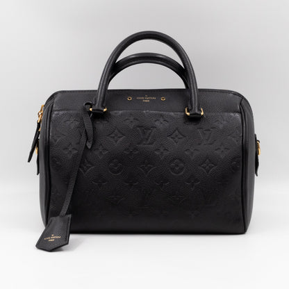 Speedy 25 Bandouliere Monogram Empreinte Black Gold