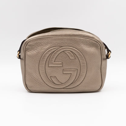Disco Soho Champagne Metallic Leather