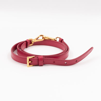 Galleria Medium Double Zip Pink Saffiano Vernice
