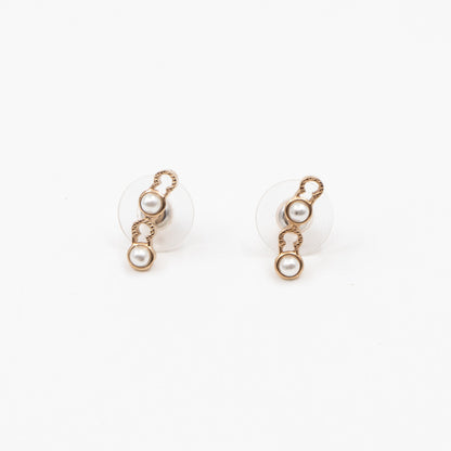 Coco Letters Pearl Earrings