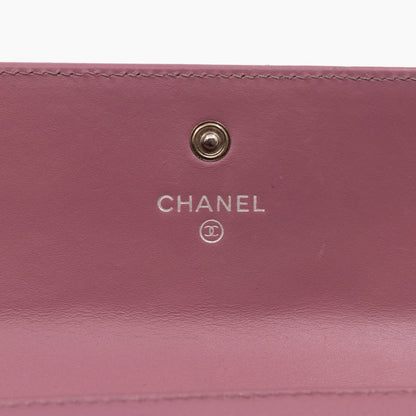 Continental Flap Wallet Mauve Caviar