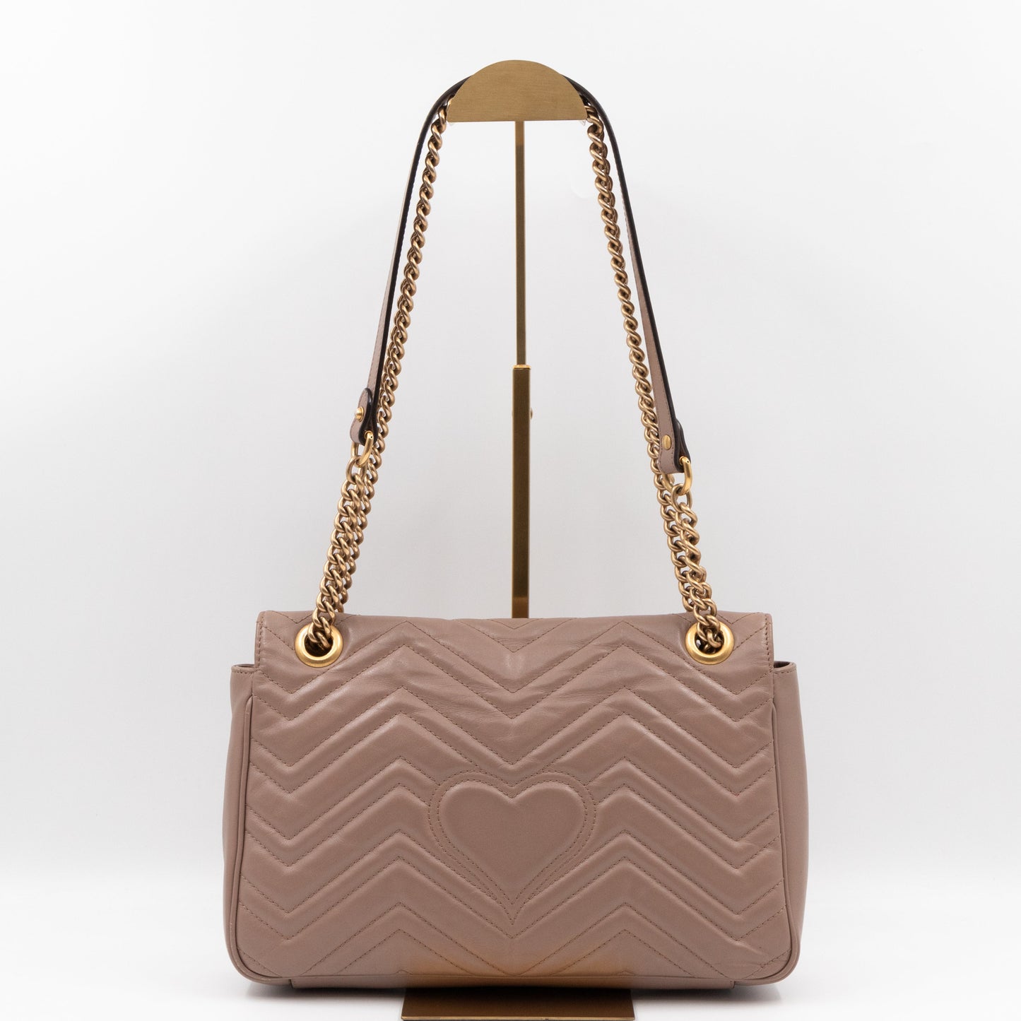GG Marmont Medium Shoulder Bag Dusty Pink Leather