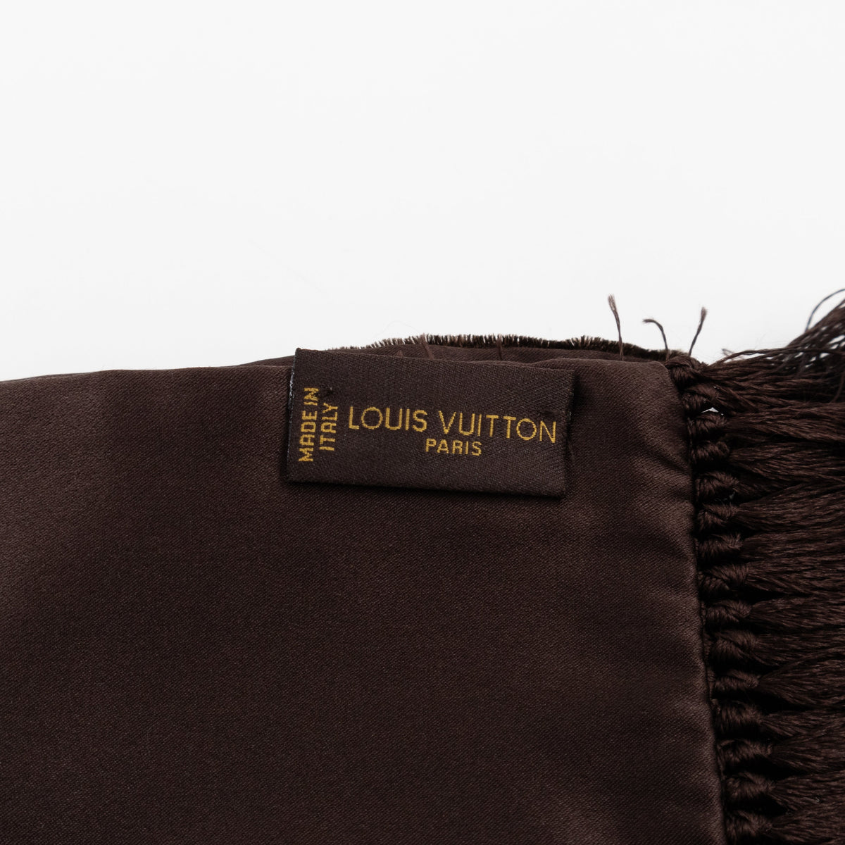 Louis-vuitton Velvet Stole Scarf Brown