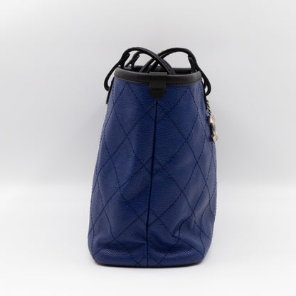 Shopping Fever Tote Bag Dark Blue Caviar