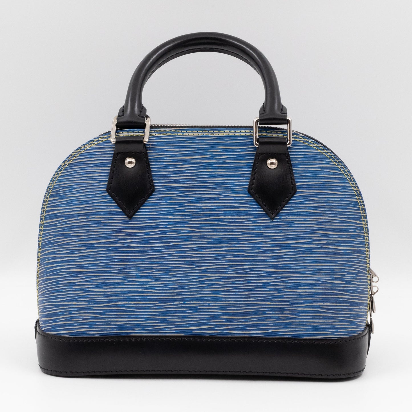 Alma BB Epi Leather Denim Blue Black
