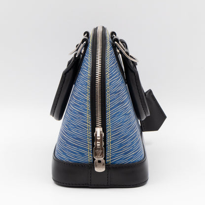 Alma BB Epi Leather Denim Blue Black