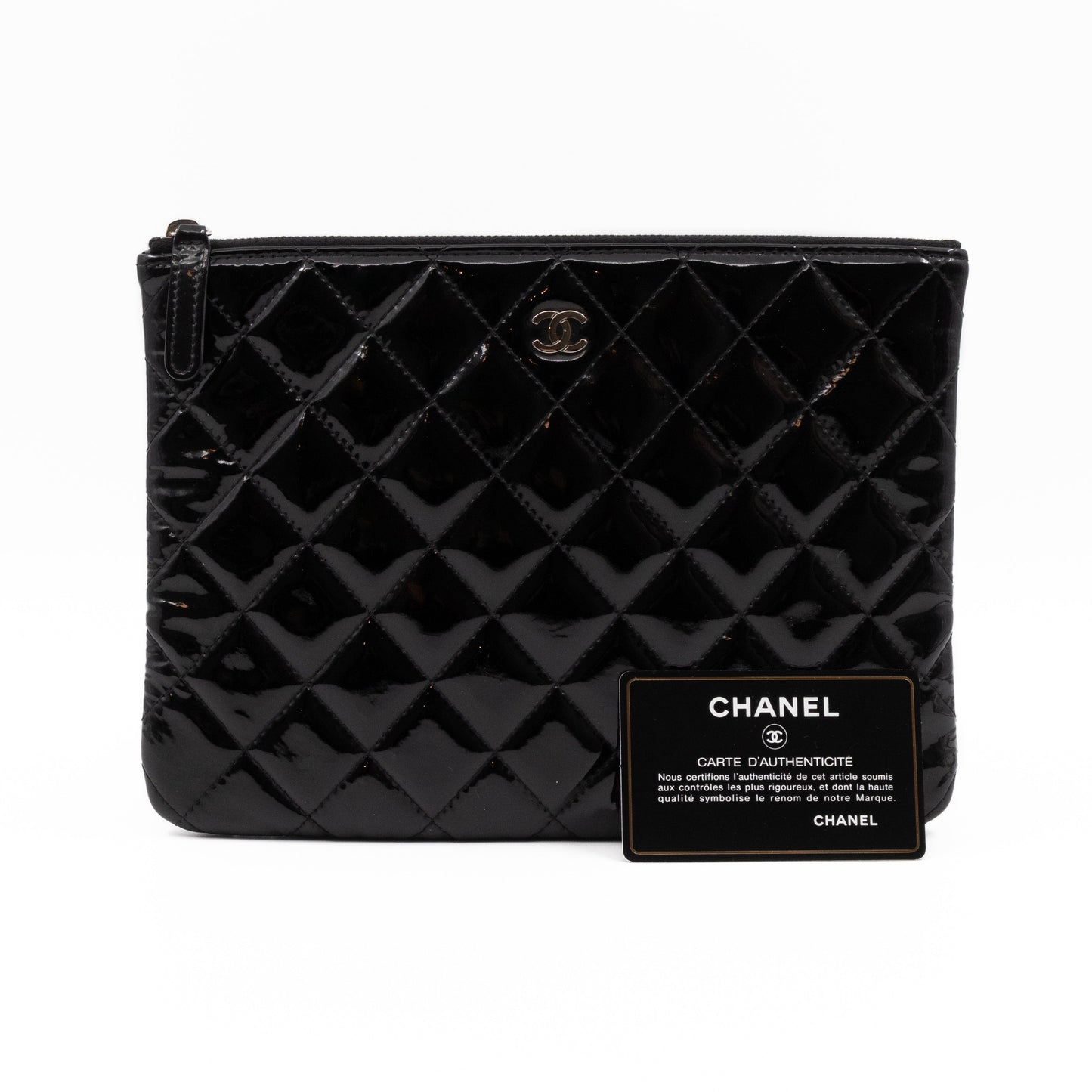 Classic Medium O Case Black Patent Leather