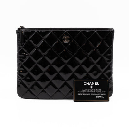 Classic Medium O Case Black Patent Leather