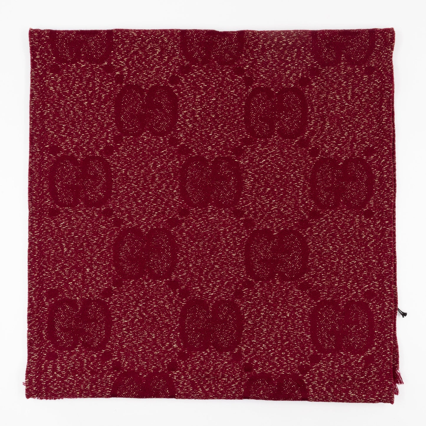 GG Jacquard Knitted Lady Nest Lux Scarf Red & Gold