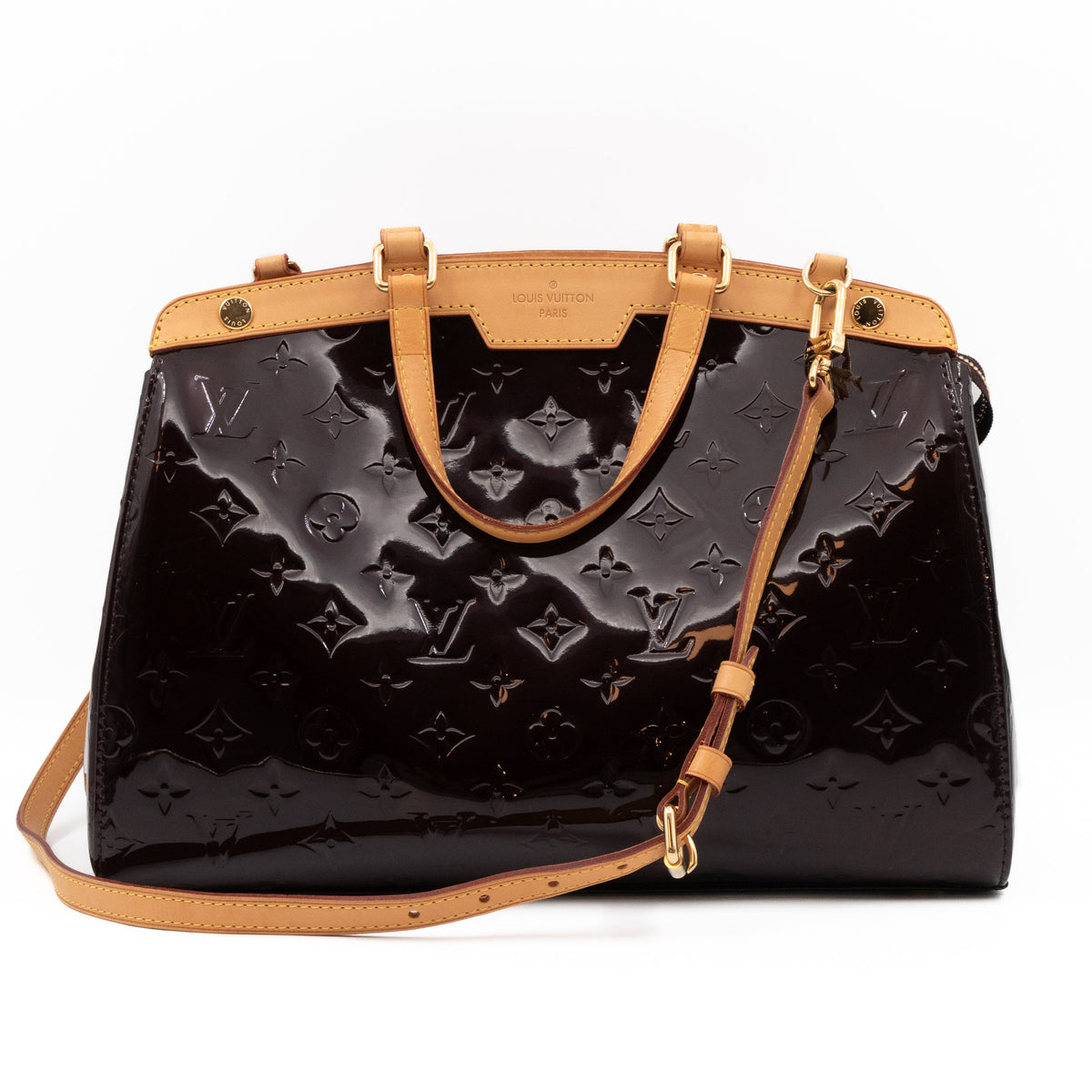 Louis-vuitton Brea MM Vernis Amarante