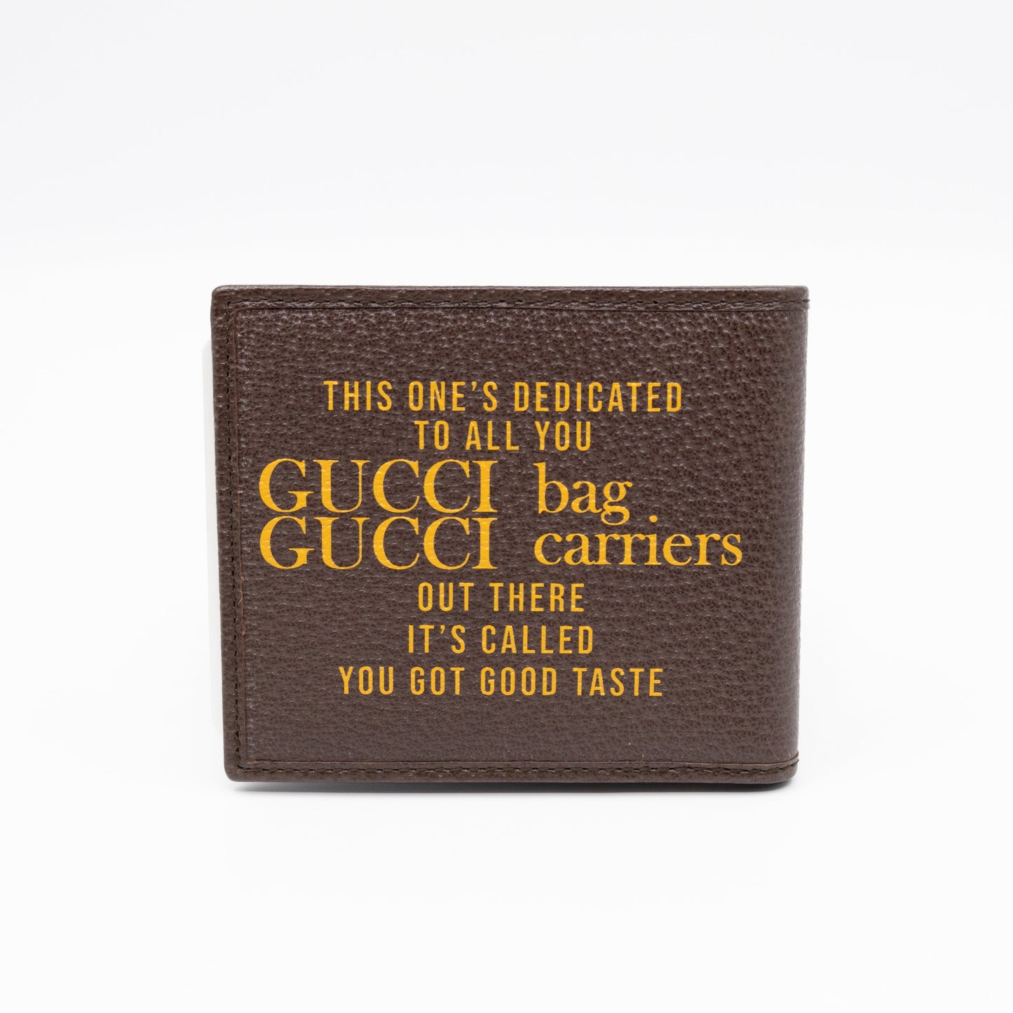 Gucci 100 Bi-Fold Wallet Brown Leather