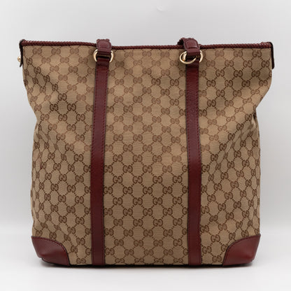 Marrakech Large Tote Bag GG Canvas Burgundy