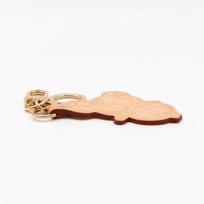 Louis-vuitton Porte Cles Panda Vachetta Murakami Charm Keychain