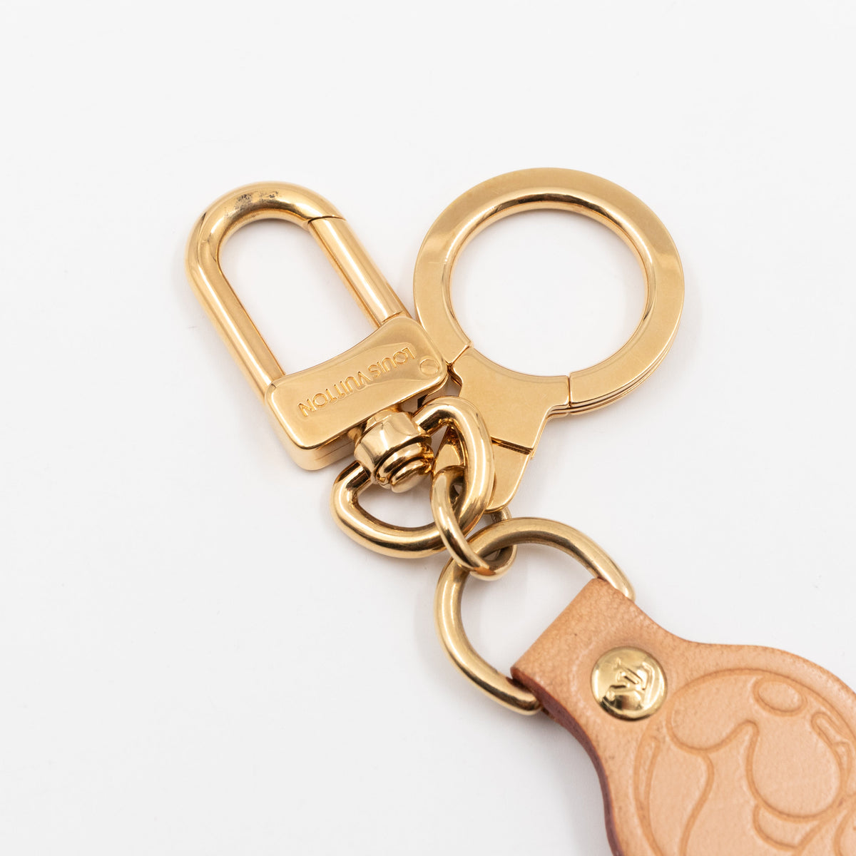 Louis-vuitton Porte Cles Panda Vachetta Murakami Charm Keychain