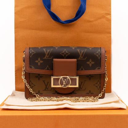 Louis-vuitton Dauphine Chain Wallet Monogram Reverse