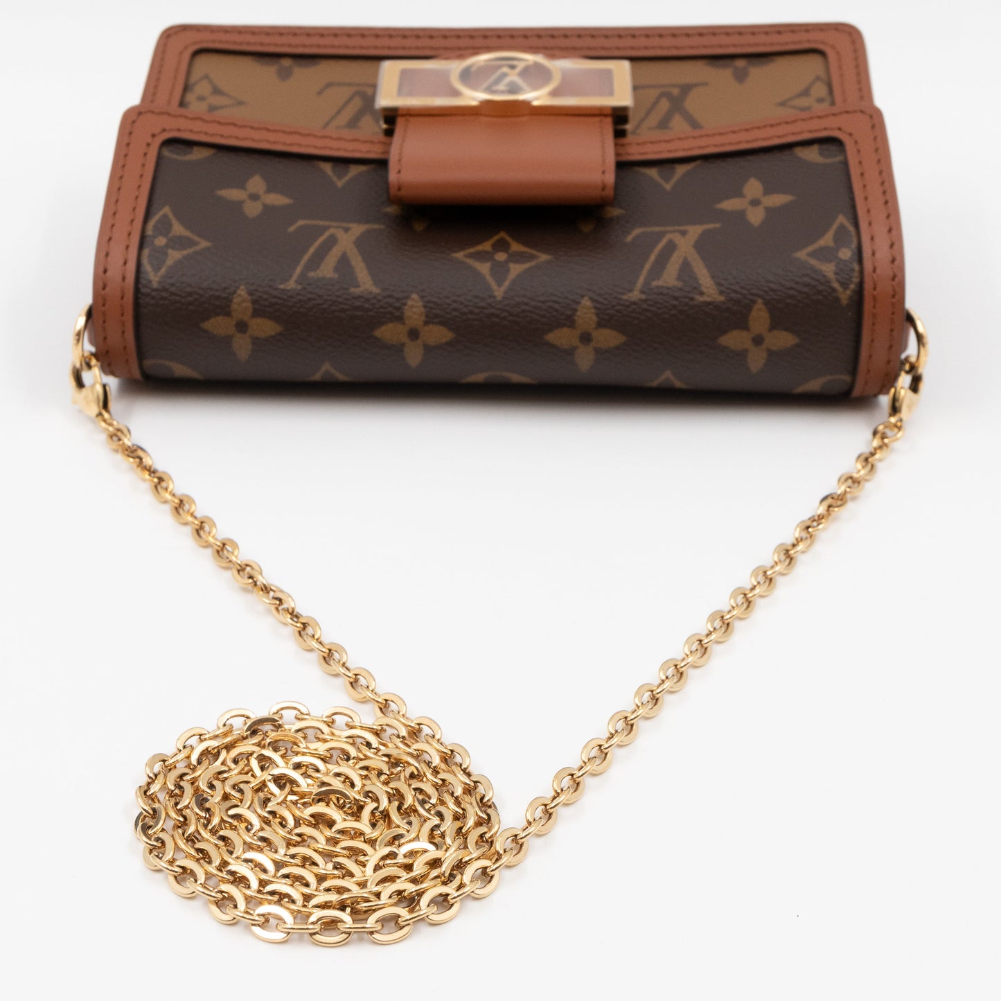 Louis-vuitton Dauphine Chain Wallet Monogram Reverse