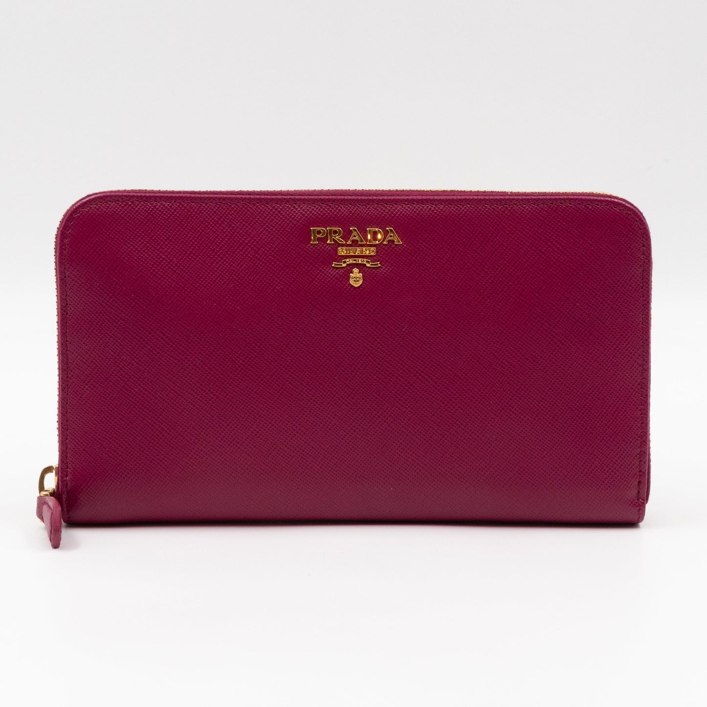 Zip Around Wallet Saffiano Ametista Metal Leather