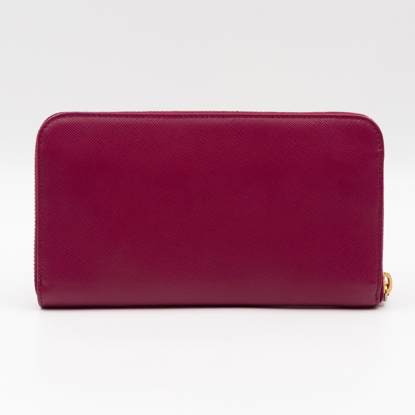 Zip Around Wallet Saffiano Ametista Metal Leather