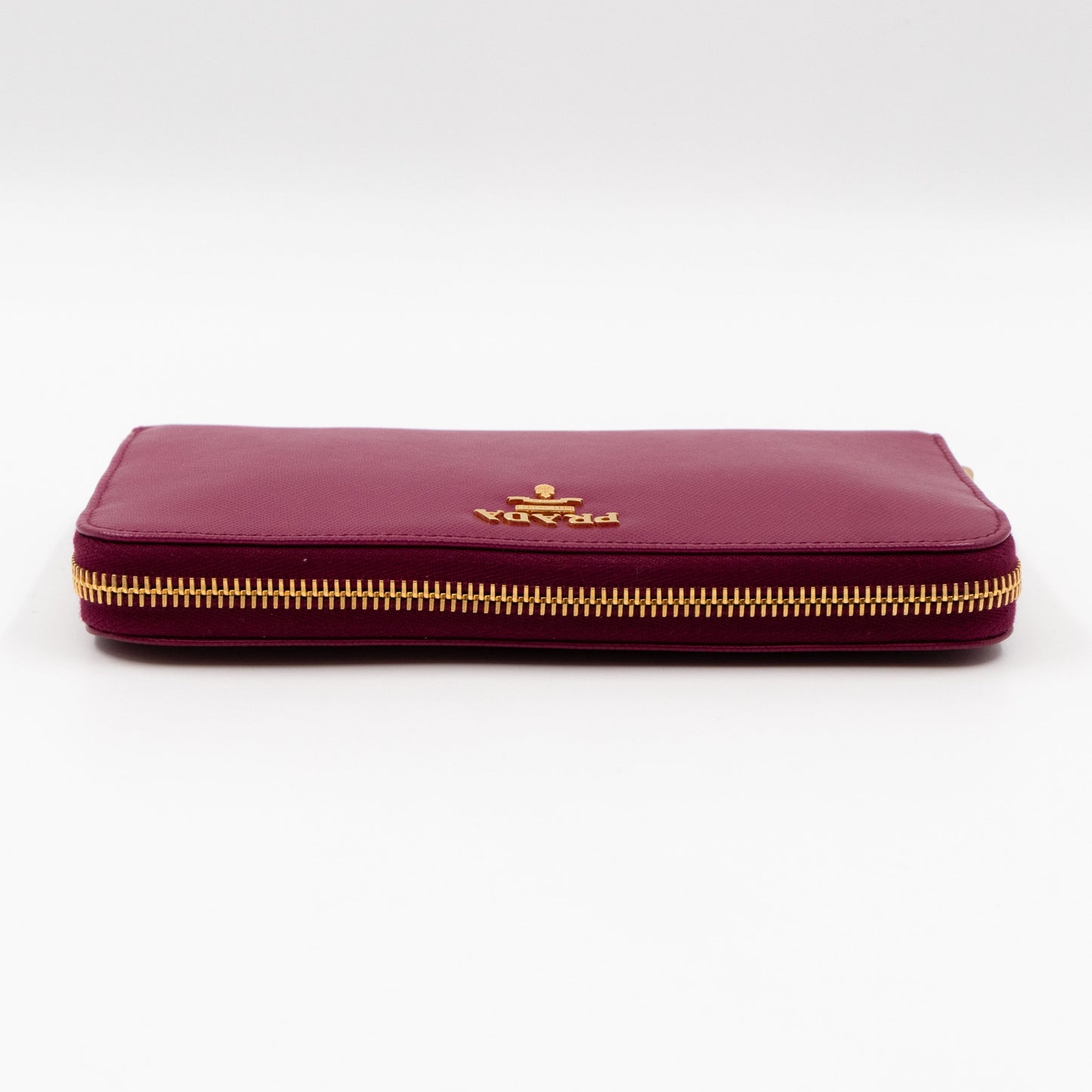 Zip Around Wallet Saffiano Ametista Metal Leather
