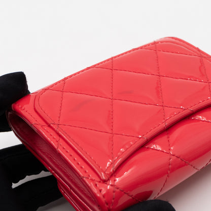 Classic Flap  Case Pink Patent Leather