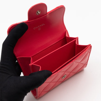 Classic Flap  Case Pink Patent Leather