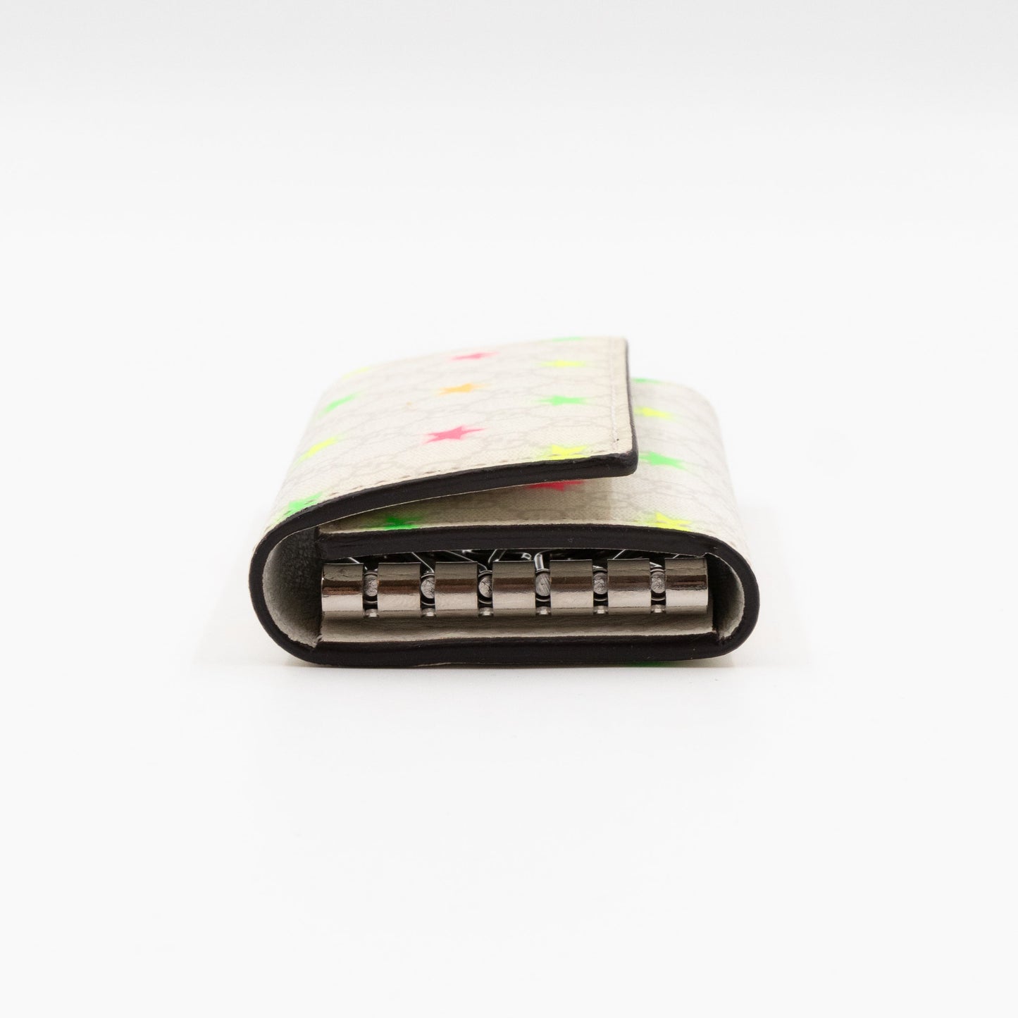 6-Key Holder White Micro GG Supreme Stars Canvas