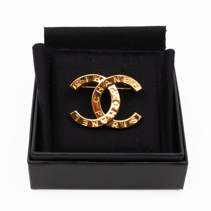 CC Brooch Letters Gold