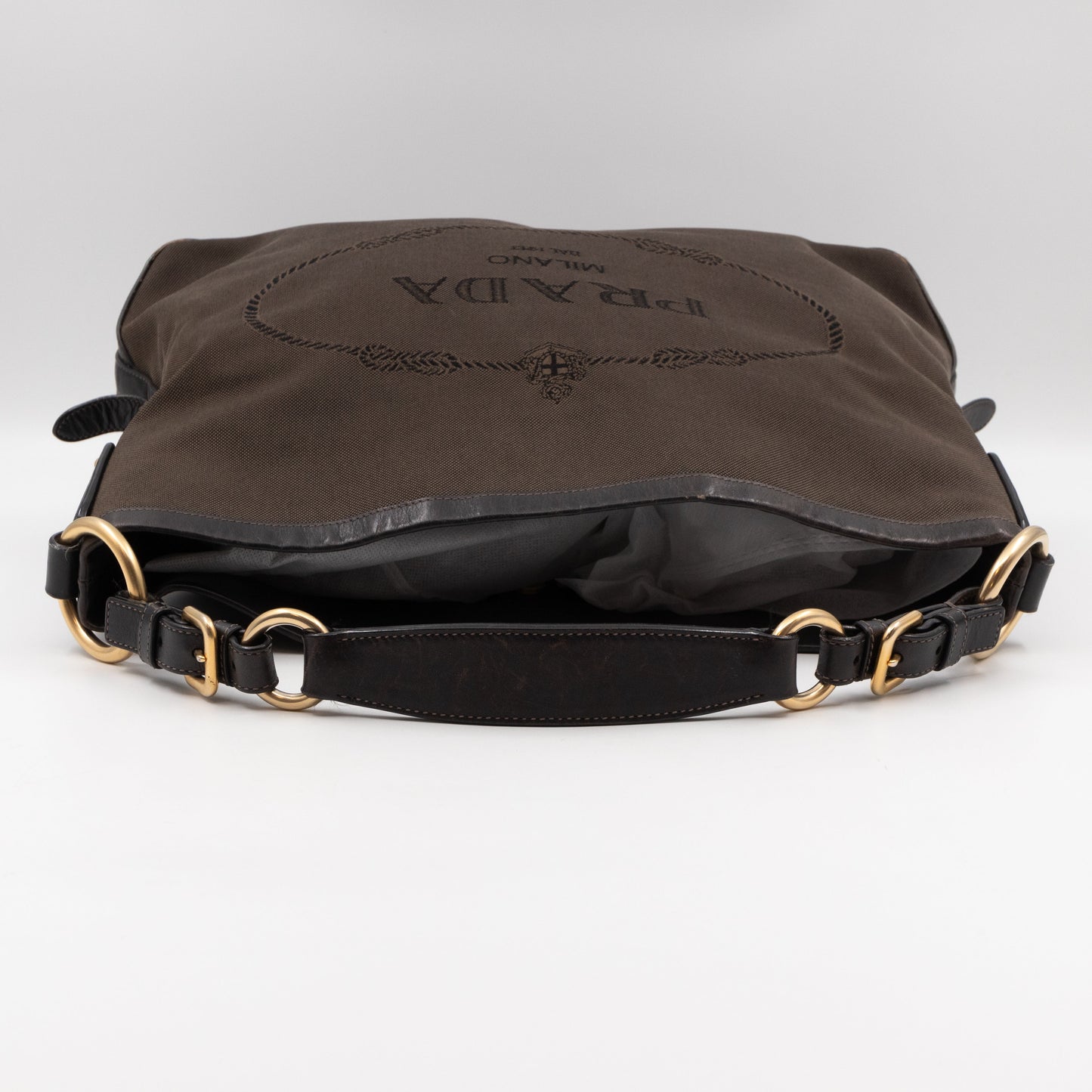 Canapa Hobo Brown Canvas