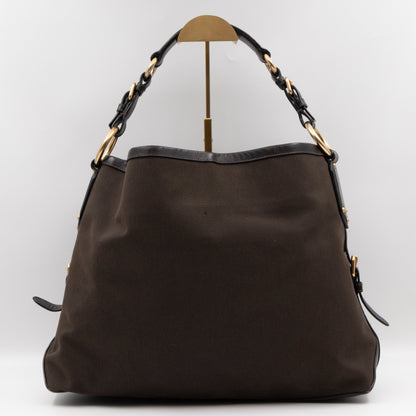 Canapa Hobo Brown Canvas