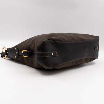 Canapa Hobo Brown Canvas