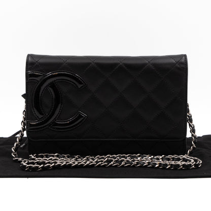 Cambon Wallet On Chain Black Leather