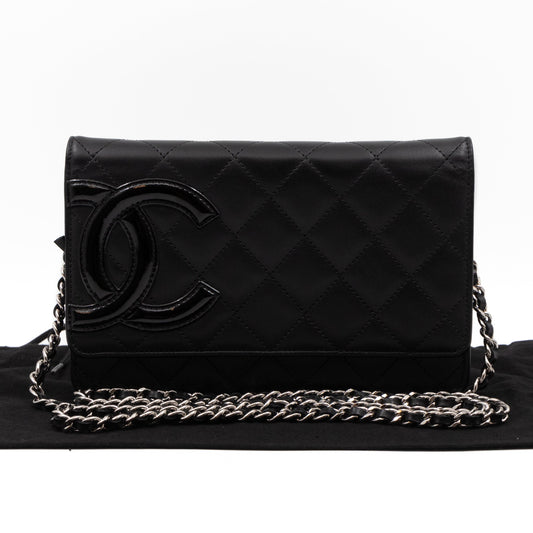 Cambon Wallet On Chain Black Leather