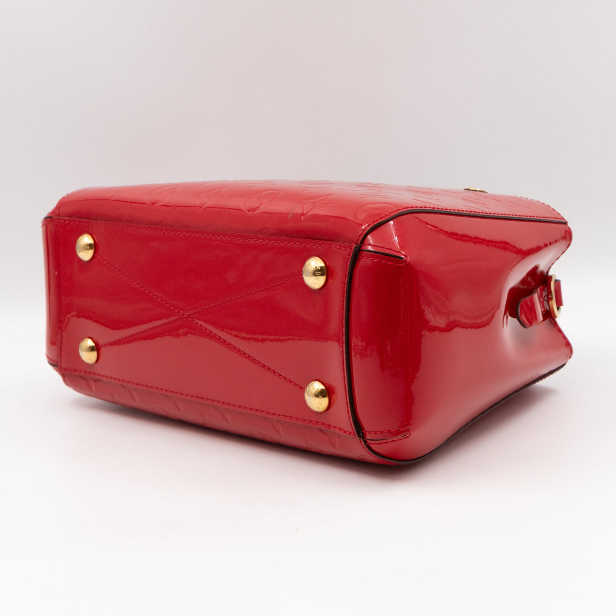 Louis-vuitton Montaigne BB Red Vernis