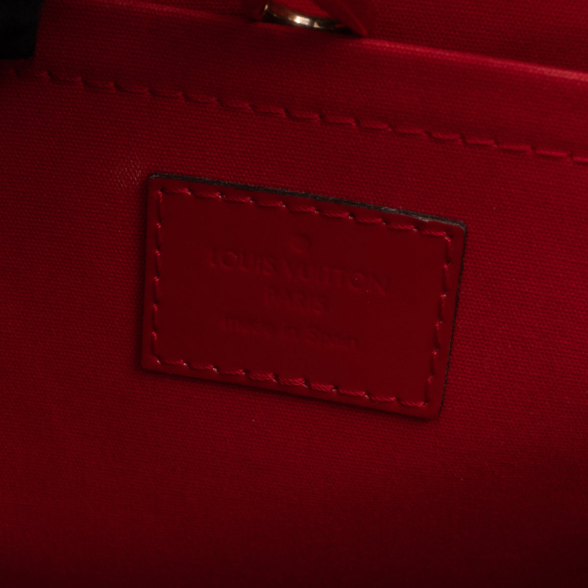 Louis-vuitton Montaigne BB Red Vernis