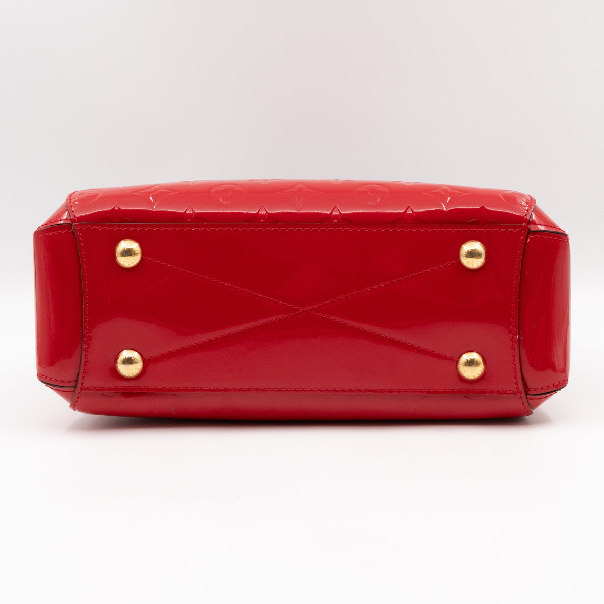 Louis-vuitton Montaigne BB Red Vernis