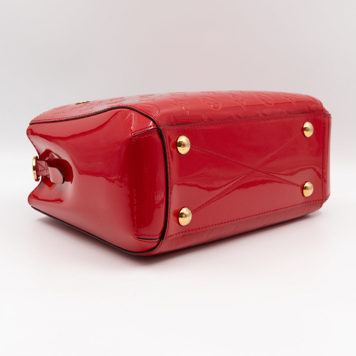 Louis-vuitton Montaigne BB Red Vernis