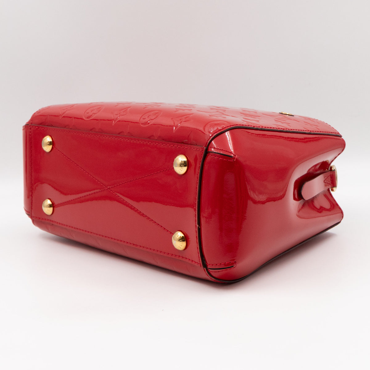 Louis-vuitton Montaigne BB Red Vernis