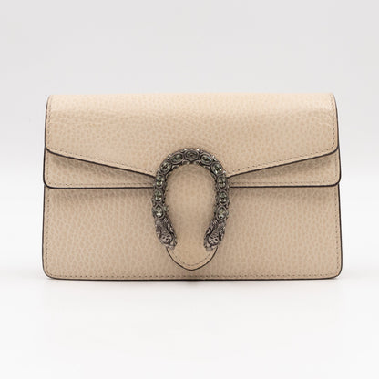 Dionysus Super Mini White Leather