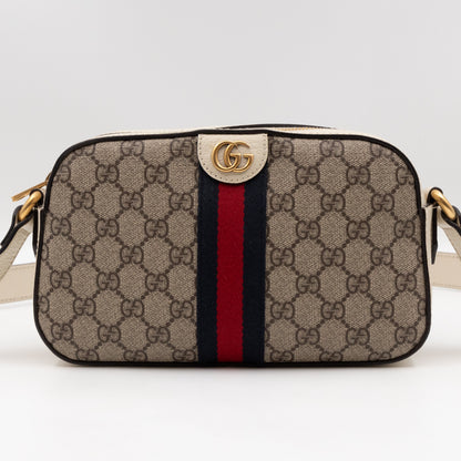 Ophidia Crossbody Bag GG Supreme White Leather