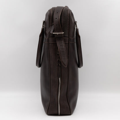 Bequia Porte Document Vertical Brown Leather