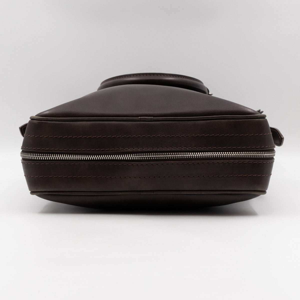 Louis-vuitton Bequia Porte Document Vertical Brown Leather