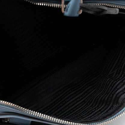 Duffle James Jean Large Blue Leather