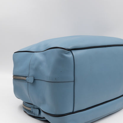 Duffle James Jean Large Blue Leather