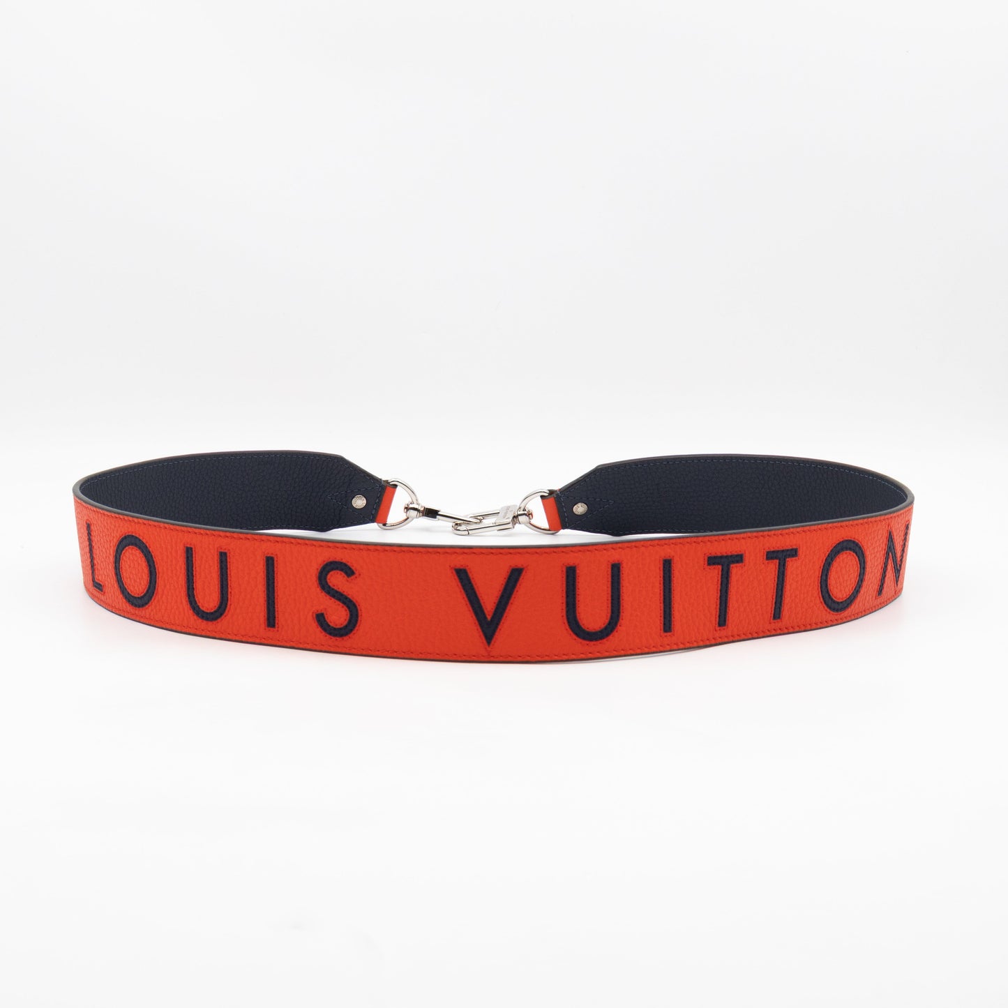 Wide Bandouliere Sunrise & Navy Leather
