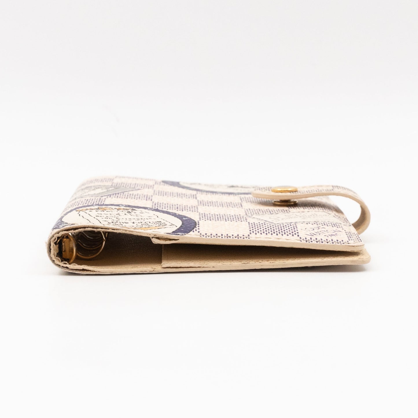 Small Ring Agenda Cover Trunks Damier Azur